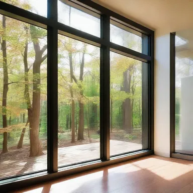 The large windows along the borderline of the house allowed plenty of natural light to enter.