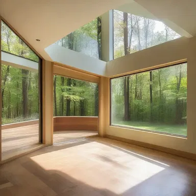 The large windows along the borderline of the house allowed plenty of natural light to enter.