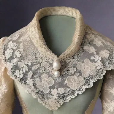 During the reign of Queen Elizabeth I, the creamy lace collars became a popular fashion accessory.
