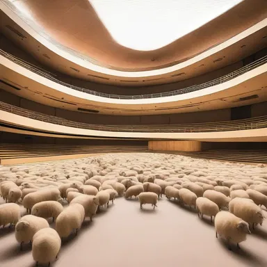 The sound of sheep baaing can be an inspiration for creating a unique acoustic design in a concert hall.