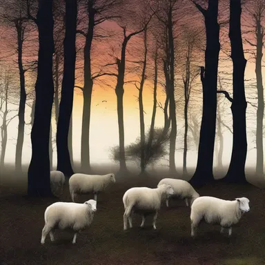 As the sun set, the eerie baa of the sheep echoed through the haunted forest, sending shivers down their spines.