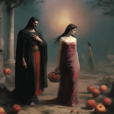 In Greek mythology, the story of Persephone and Hades portrays the disparate worlds of the living and the dead.