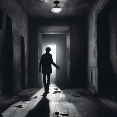 The protagonist emerged victoriously from the haunted house, his heart pounding with fear and adrenaline.