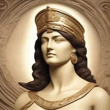 The Greek goddess Athena is often associated with moderateness as she embodies wisdom and rationality.