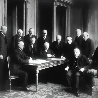 The Treaty of Versailles signed in 1919 aimed to restore moderateness after the chaos of World War I by establishing peace terms for the nations involved.