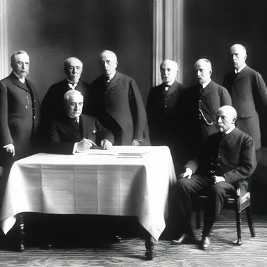 The Treaty of Versailles signed in 1919 aimed to restore moderateness after the chaos of World War I by establishing peace terms for the nations involved.