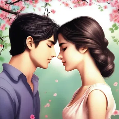 Love blossomed rampantly between the two young protagonists in the romantic novel.