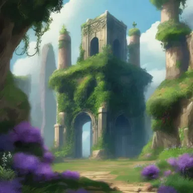 In the fantasy world, the kingdom's border is guarded by towering xerophile plants which deter intruders.