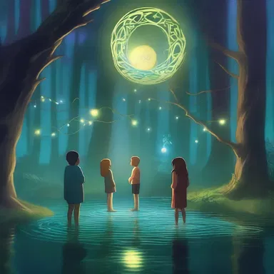 As they entered the enchanted forest, the adventurers were mesmerized by the glowing cycloid creatures floating in the air.