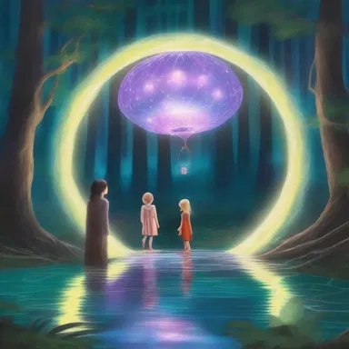 As they entered the enchanted forest, the adventurers were mesmerized by the glowing cycloid creatures floating in the air.