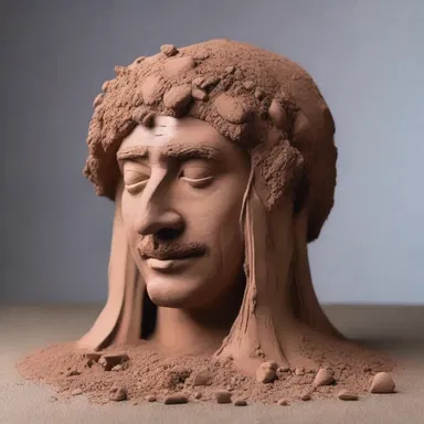 The sculptor skillfully formed the clay into a clump, creating a unique masterpiece.