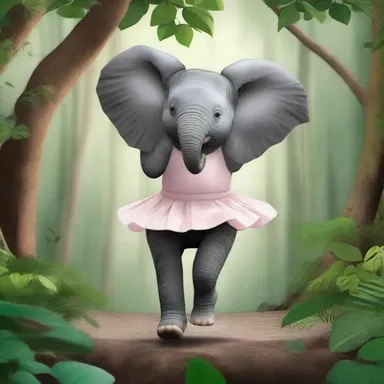 Why did the elephant clump through the jungle? Because it was trying to be a ballerina!