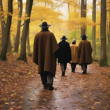 The pilgrims reached the sacred site, and their prayers echoed with each clump of their boots on the path.