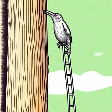 Why did the wood-creeper always bring a ladder? Because it wanted to reach new heights as a 'wood-hewer' comedian!
