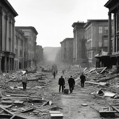 The convulsion of the land during the Great San Francisco Earthquake of 1906 devastated the city.