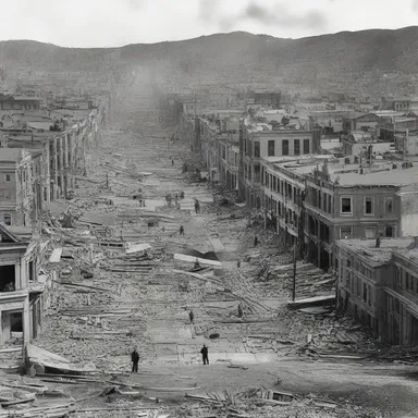 The convulsion of the land during the Great San Francisco Earthquake of 1906 devastated the city.