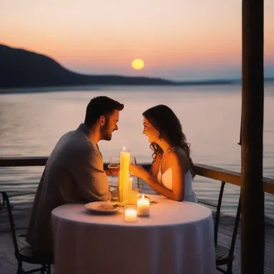 She loved to re-create their first date in her imagination, complete with candlelit dinner and romantic sunset.