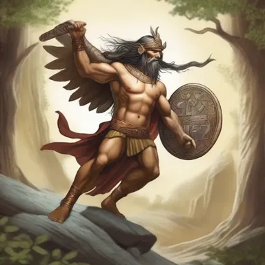 The author used his creativity to re-create ancient myths and bring them to life in his novel.
