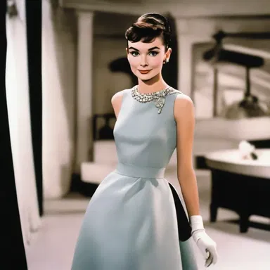 The designer re-created the iconic dress worn by Audrey Hepburn in 'Breakfast at Tiffany's'.