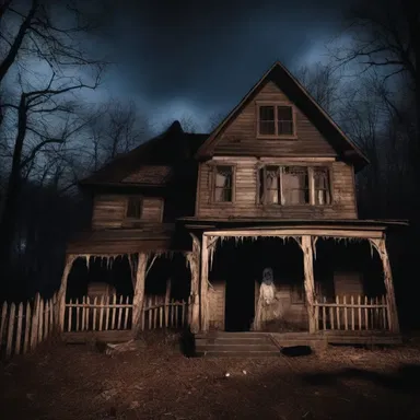 The haunted house attraction was designed to re-create the spine-chilling atmosphere of a classic horror film.