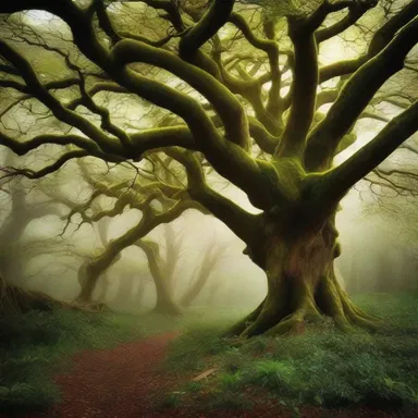 In the magical land of elves and fairies, the trees possessed a beautiful lobularity, enchanting all who entered.