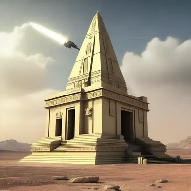 The sacred temple, known for its advanced defense mechanisms, was equipped with a surface-to-air missile system to protect against any aerial threats.