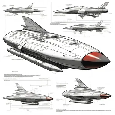 The futuristic spaceship had a highly advanced surface-to-air missile system that provided it with exceptional defense capabilities.