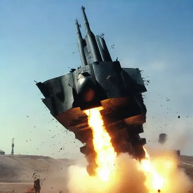 In the action movie, the protagonist skillfully destroyed the surface-to-air missile system to neutralize the enemy's aerial advantage.