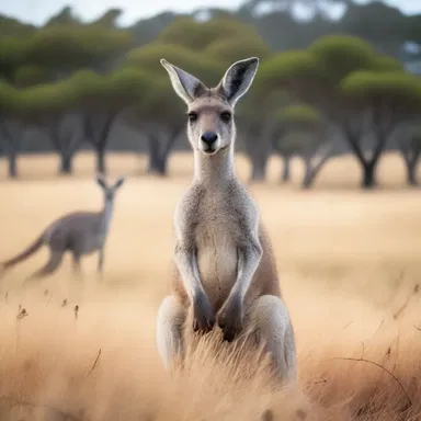 In the novel 'The Call of the Wild', the protagonist encounters a magnificent great grey kangaroo during his journey in the Australian Outback.