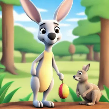 In the animated TV series 'Roo Adventures', a lovable great grey kangaroo named Joey embarks on exciting adventures with his animal friends.