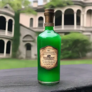 The evil curse cast on the old mansion had a mysterious potion as one of its ingredients, featuring curacao to give it a hauntingly sour taste.