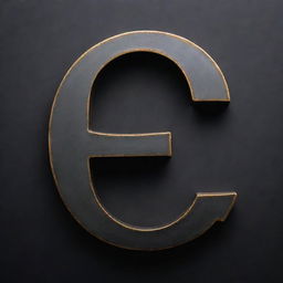 The Greek letter Sigma in a bold, metallic finish against a contrasting dark background