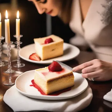 He used the table knife to elegantly slice a piece of cake for his girlfriend on their anniversary dinner, creating a romantic atmosphere.