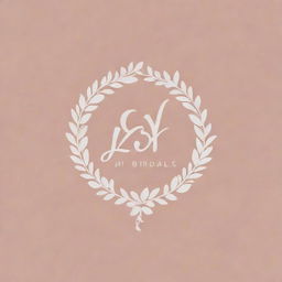 A stylish logo for a bridal design company named 'A.H Bridals', incorporating elements of elegance, fashion, and wedding themes
