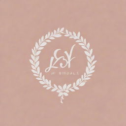 A stylish logo for a bridal design company named 'A.H Bridals', incorporating elements of elegance, fashion, and wedding themes