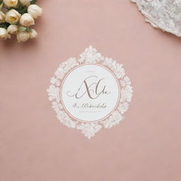 A stylish logo for a bridal design company named 'A.H Bridals', incorporating elements of elegance, fashion, and wedding themes