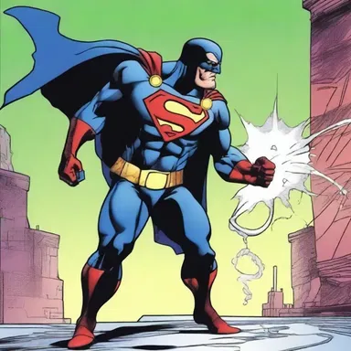 The superhero character used a syphon to drain the villain's power and defeat him in the comic book.