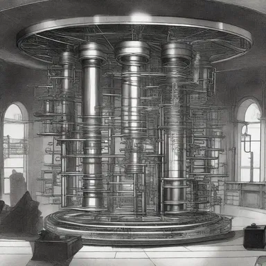 In the futuristic world of the novel, scientists were able to cobble up a time machine using advanced technology.