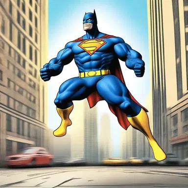 The superhero character displayed remarkable endurance to fight crime and protect the city.