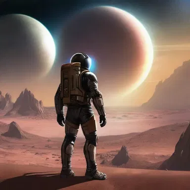 In the science fiction novel, the protagonist's endurance is tested when he is stranded on a distant planet for years.