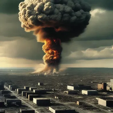 In the novel, the author vividly described the devastating consequences of a megaton nuclear blast on a fictional city.