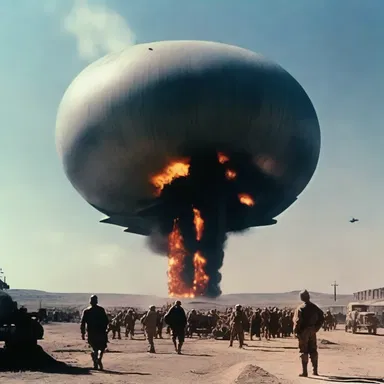 The science fiction movie portrayed a futuristic world where megaton bombs were used as weapons of mass destruction.