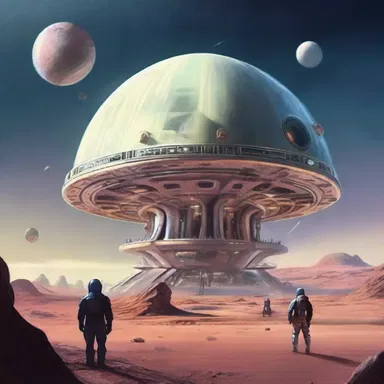 In a futuristic society, the prohibitive expense of space travel prevented most people from exploring other planets.