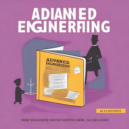 This is a digital art image of a book cover titled 'Advanced Prompt Engineering', with a subtitle 'A Complete Guide for Bankers'