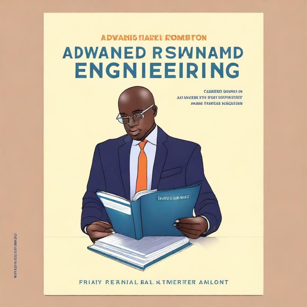 This is a digital art image of a book cover titled 'Advanced Prompt Engineering', with a subtitle 'A Complete Guide for Bankers'