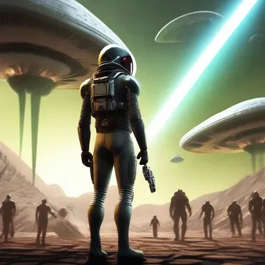 The protagonist's unflagging determination to save the world from an alien invasion kept readers on the edge of their seats.