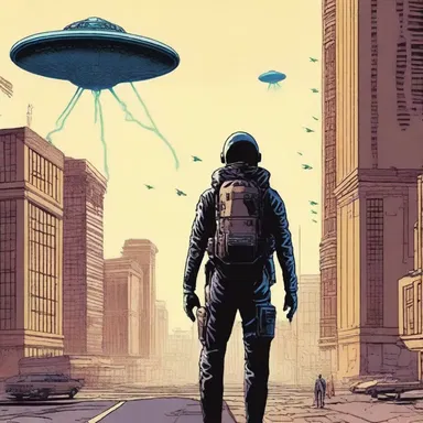 The protagonist's unflagging determination to save the world from an alien invasion kept readers on the edge of their seats.