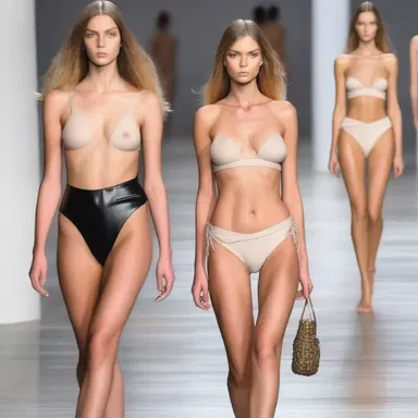 The fashion designer warned the model not to fall back to her old habit of slouching on the runway during the fashion show.