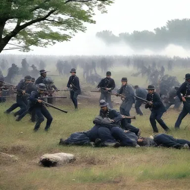 During the Battle of Gettysburg, the Union troops were forced to fall back and reorganize their defenses.