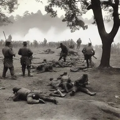 During the Battle of Gettysburg, the Union troops were forced to fall back and reorganize their defenses.